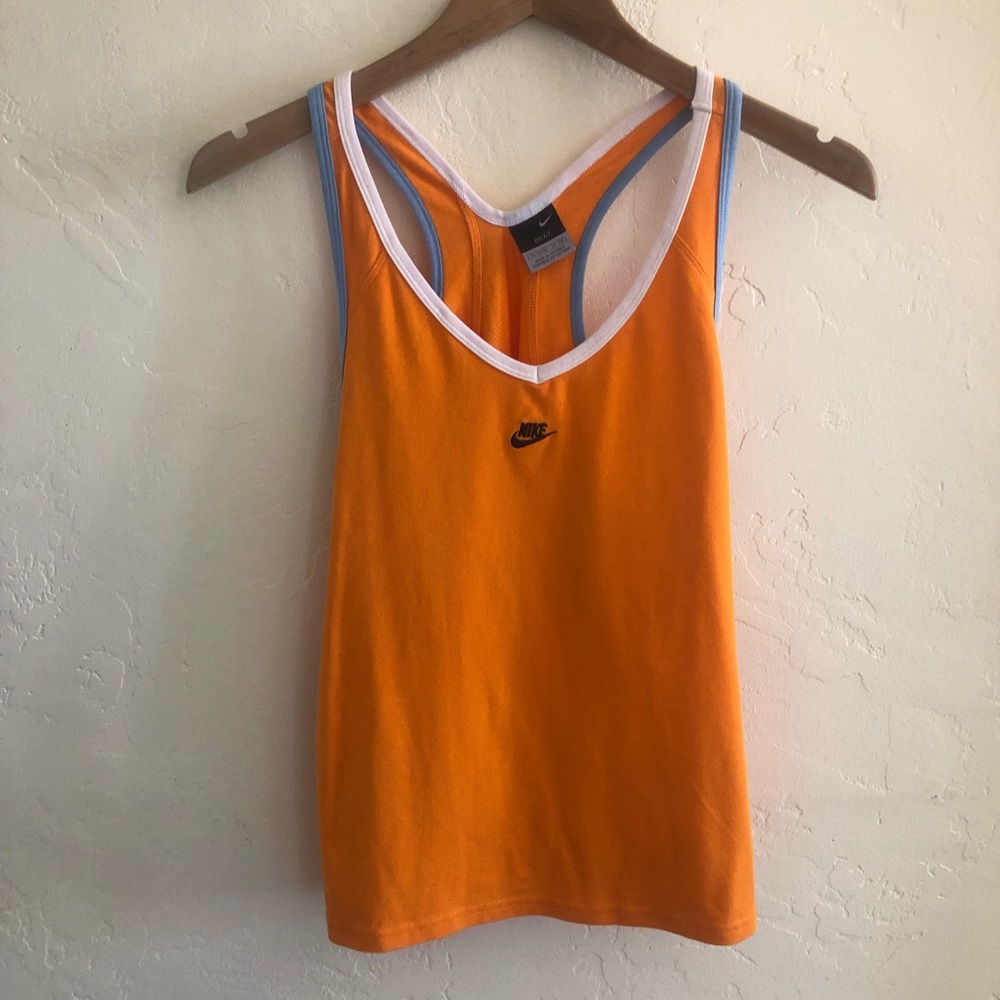 Cute orange Nike workout tank top